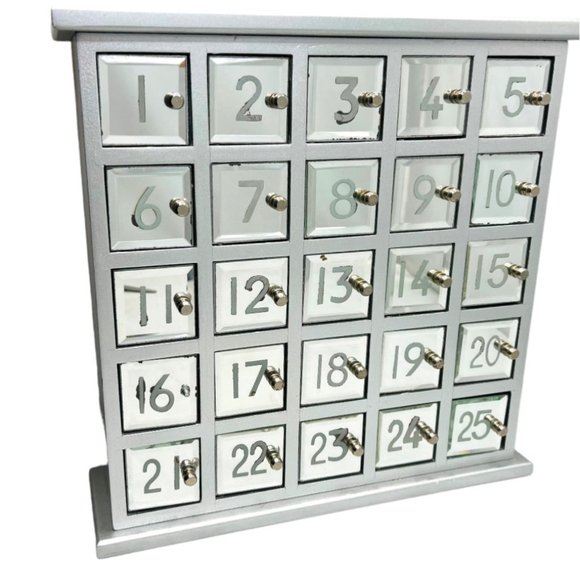 Target Brands Holiday Wooden Advent Calendar With Mirrored Doors